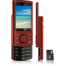 CELULAR DESBLOQUEADO NOKIA 6700 VERMELHO CÂMERA 5MP MP3 RÁDIO FM BLUETOOTH FONE DE OUVIDO E CARTÃO